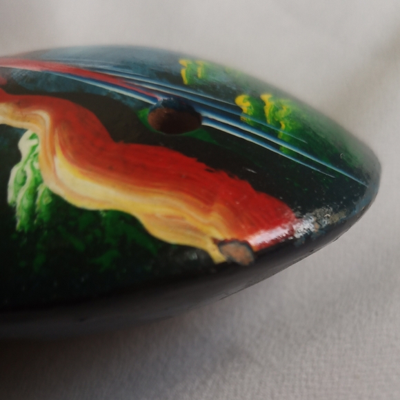 Peruvian carved painted ocarina - Picture 5 of 5